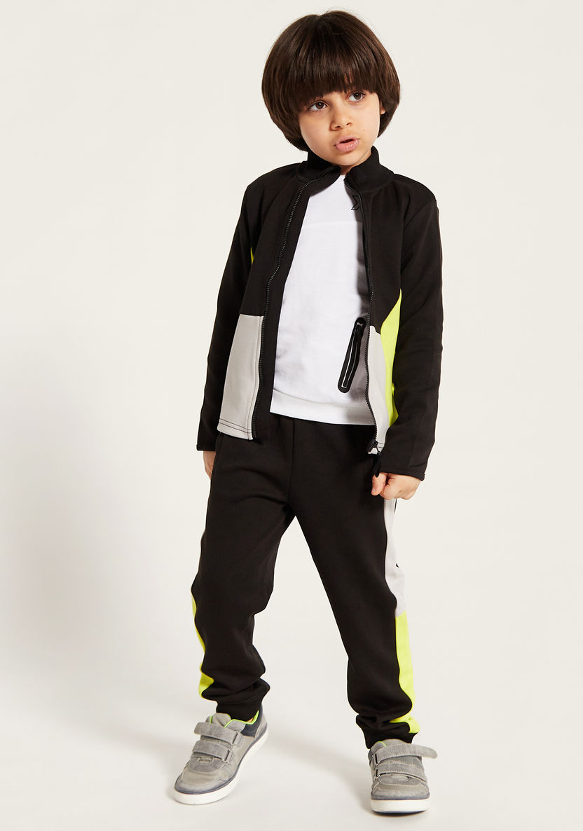 Juniors Colourblock Jacket and Jogger Set-Clothes Sets-image-1