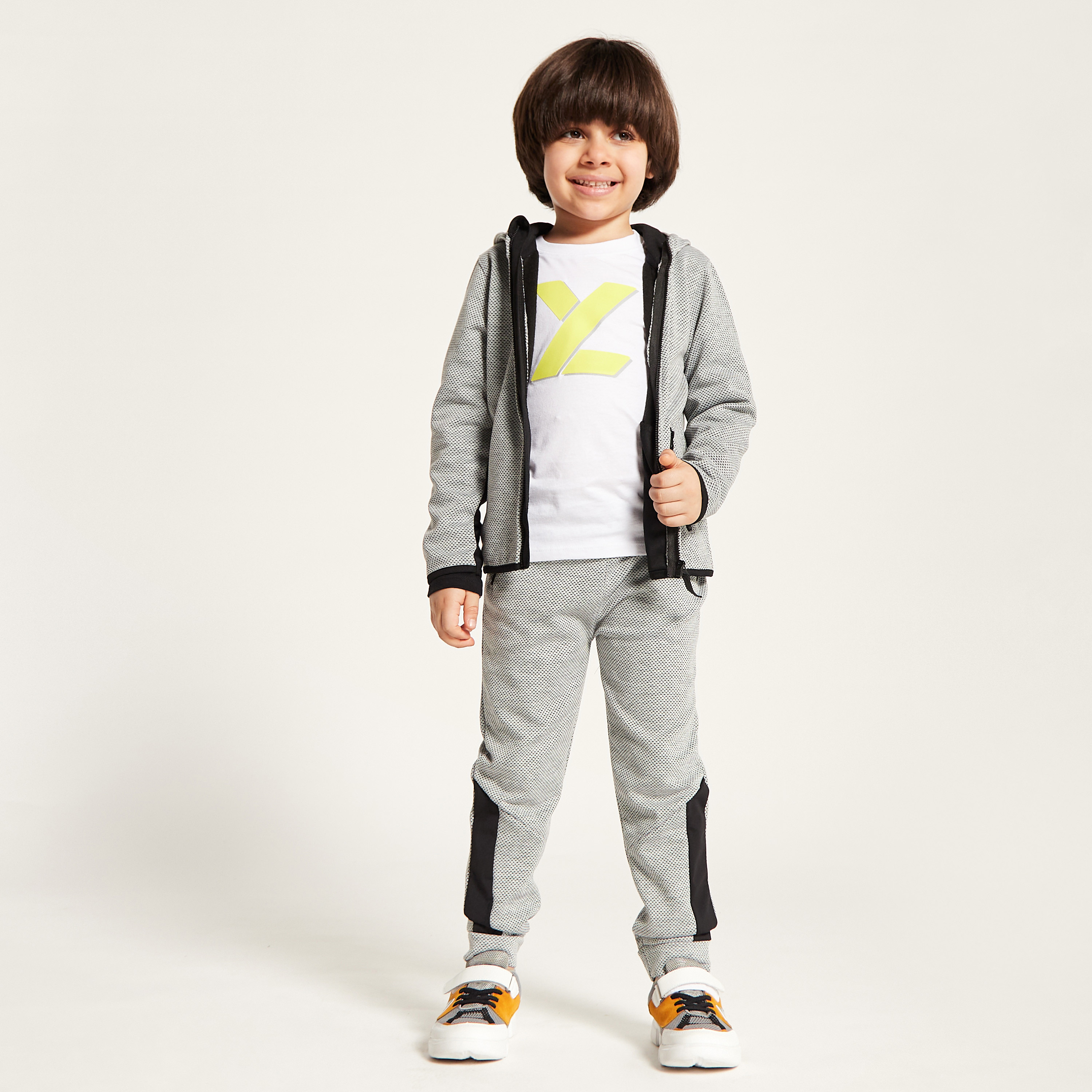Juniors Textured Hooded Jacket and Jogger Set-boys-clothing-setsandcoords-image-2