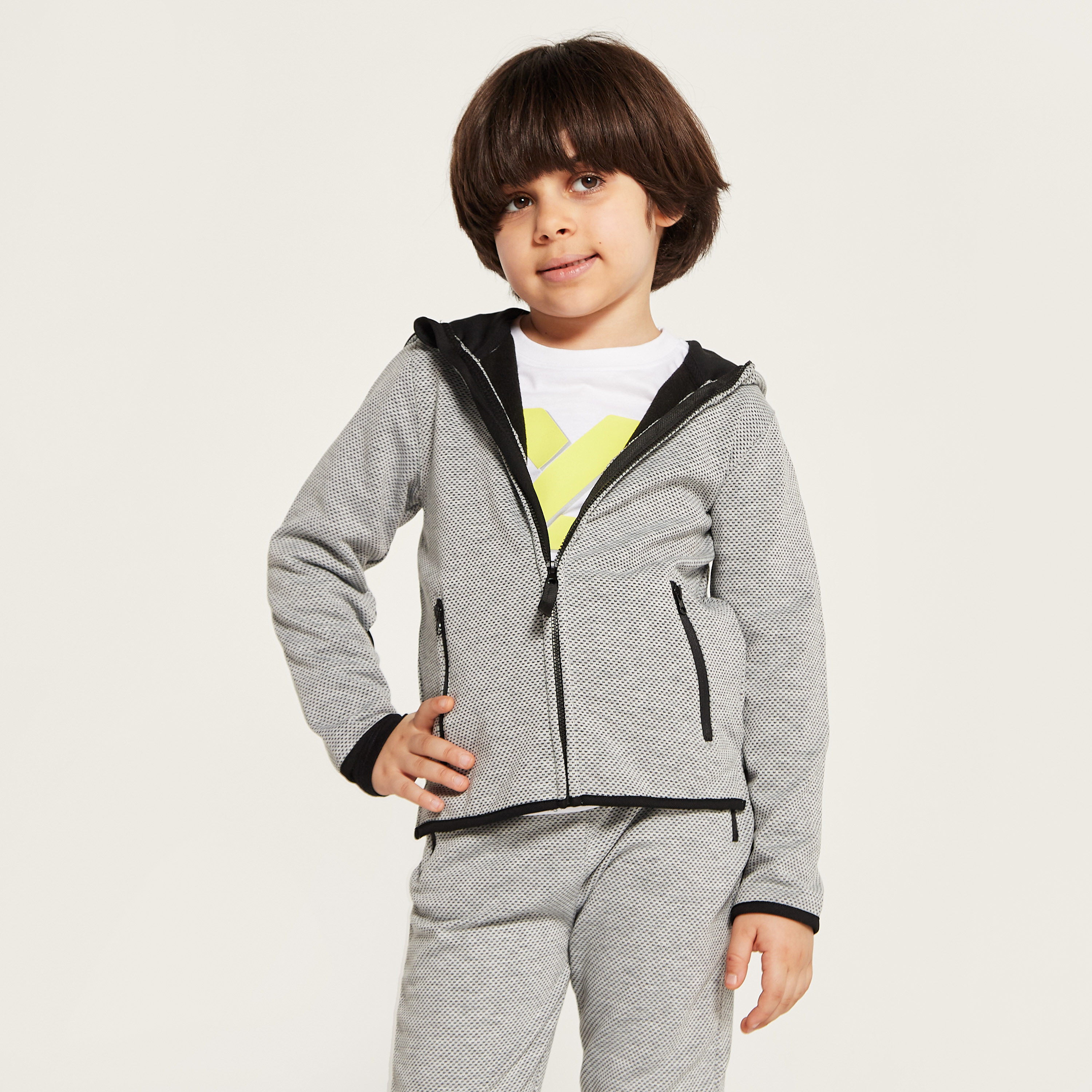 Juniors Textured Hooded Jacket and Jogger Set-boys-clothing-setsandcoords-image-3