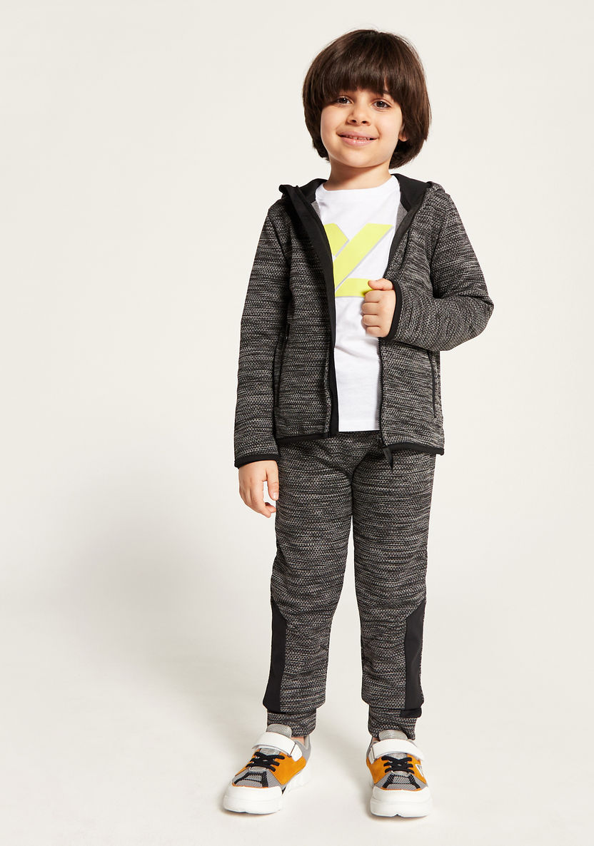 Juniors Textured Jacket and Jog Pants Set-Clothes Sets-image-0
