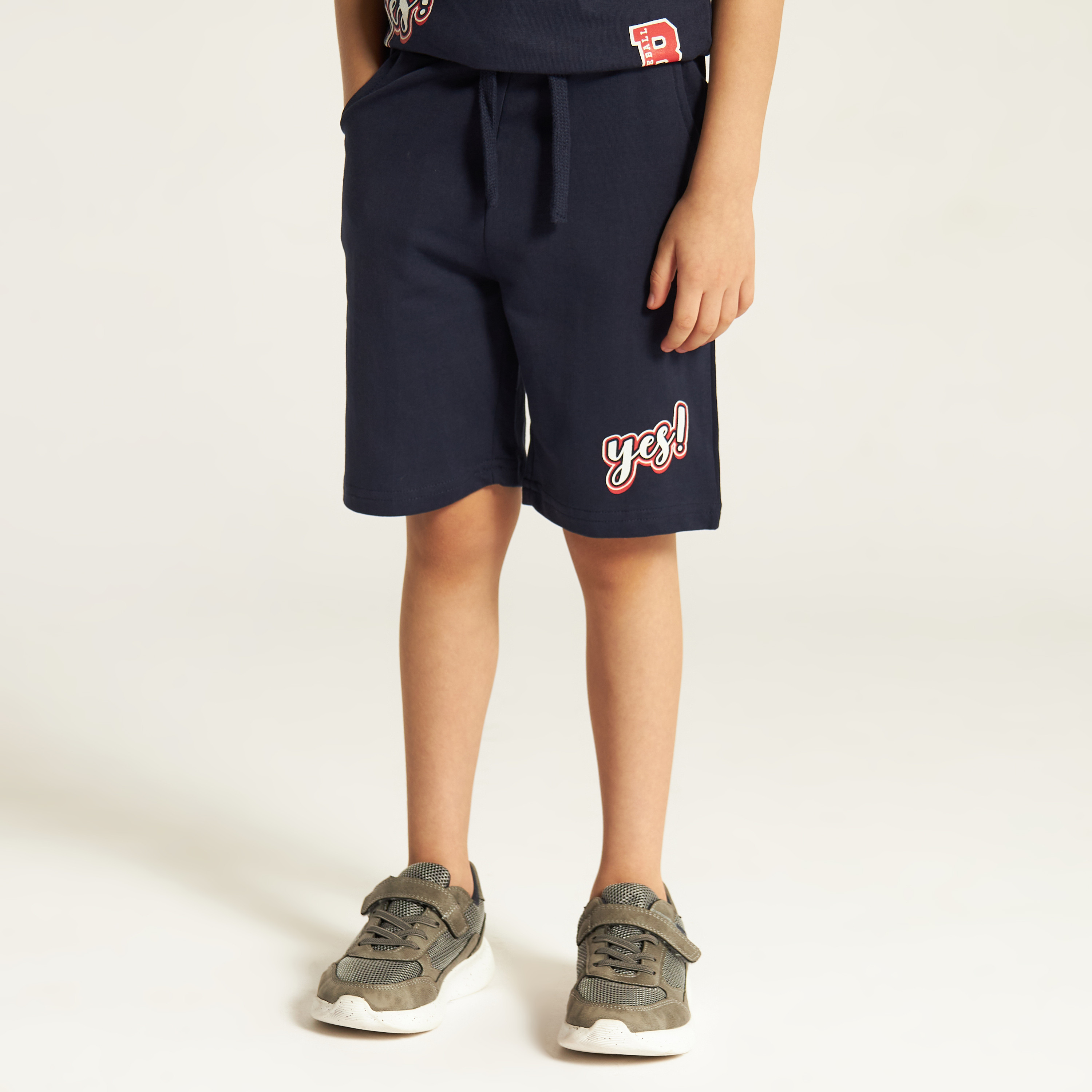 Juniors 3-Piece Printed Round Neck T-shirt and Shorts Set-boys-clothing-setsandcoords-image-4