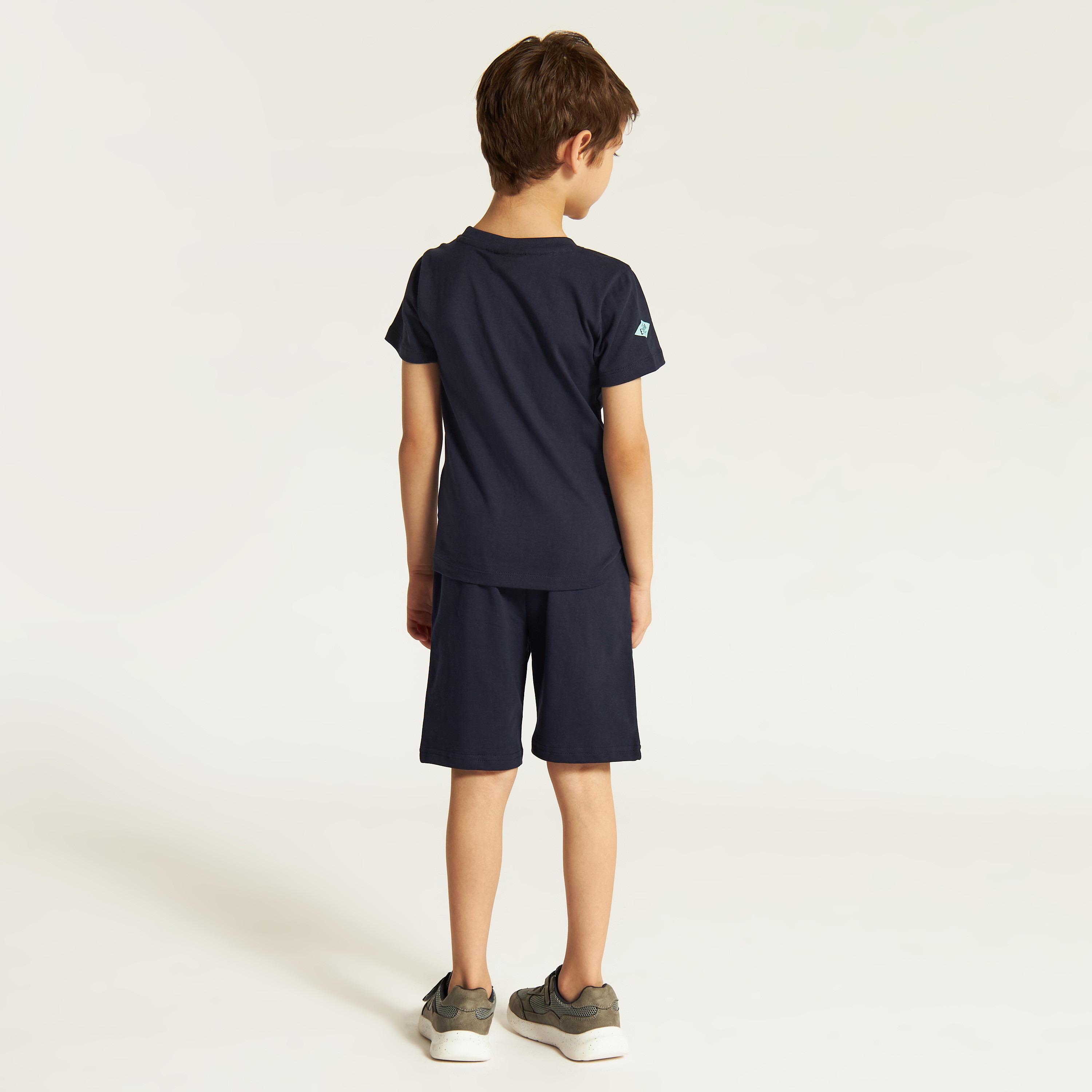 Juniors 3-Piece Printed Round Neck T-shirt and Shorts Set-boys-clothing-setsandcoords-image-5