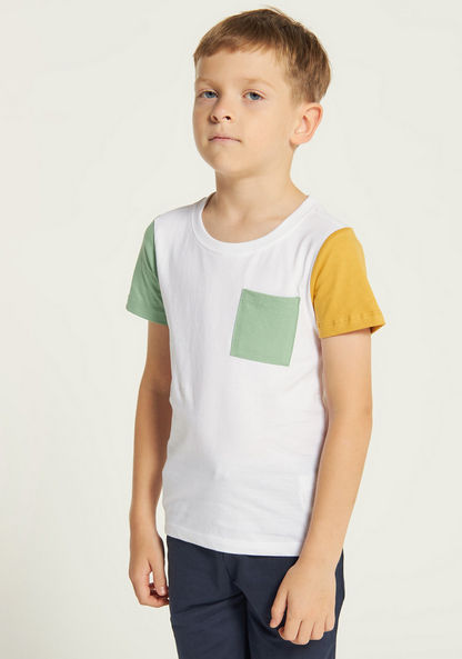 Juniors Printed 3-Piece T-shirt and Shorts Set