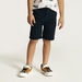 Juniors Printed Shirt with Notch Collar and Shorts Set-Clothes Sets-thumbnailMobile-2