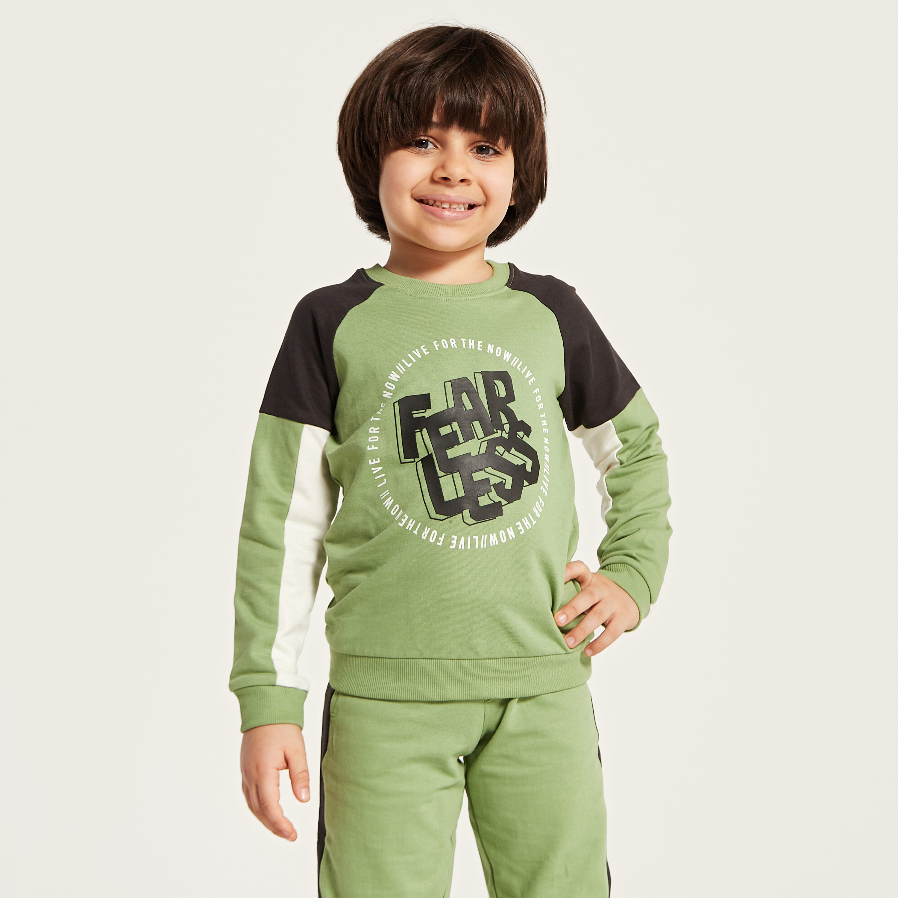 Juniors Printed Long Sleeves Sweatshirt and Joggers Set-boys-clothing-setsandcoords-image-3