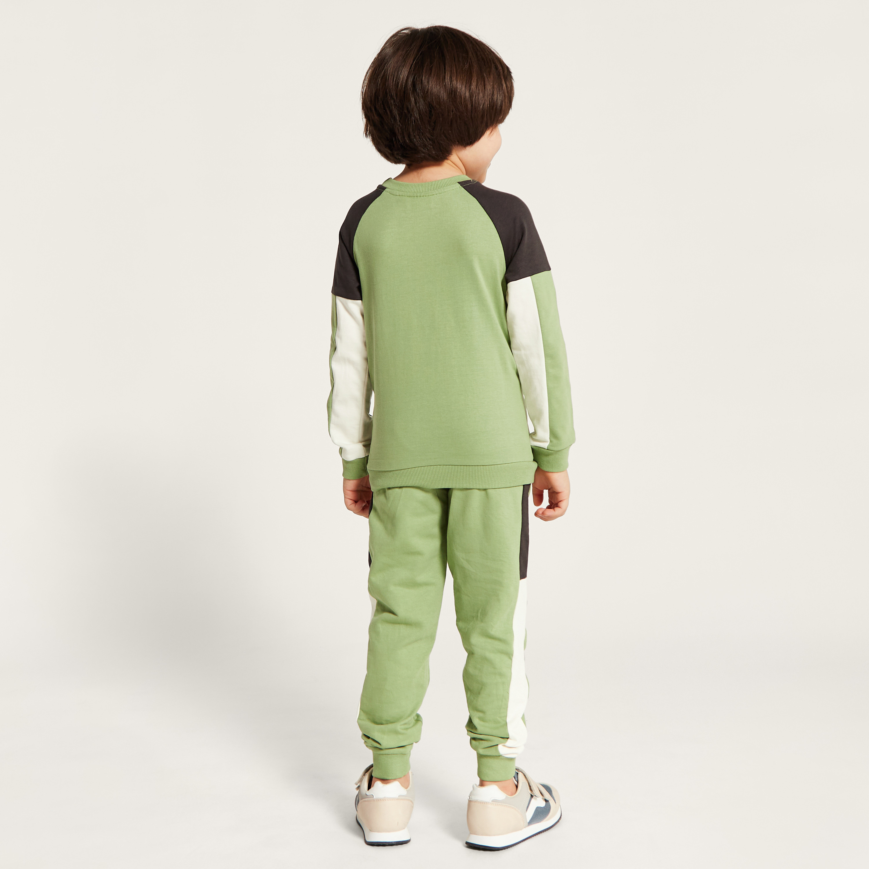 Juniors Printed Long Sleeves Sweatshirt and Joggers Set-boys-clothing-setsandcoords-image-5
