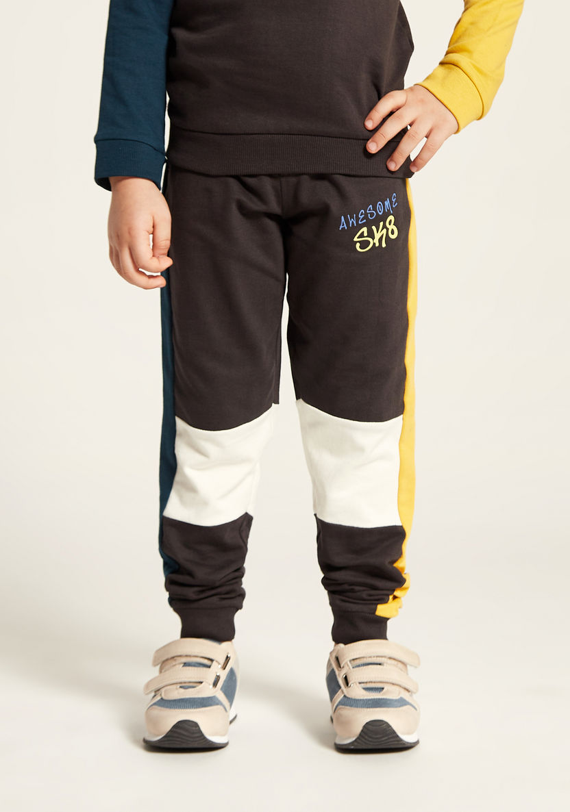 Juniors Colourblock Sweatshirt and Jogger Set-Clothes Sets-image-3
