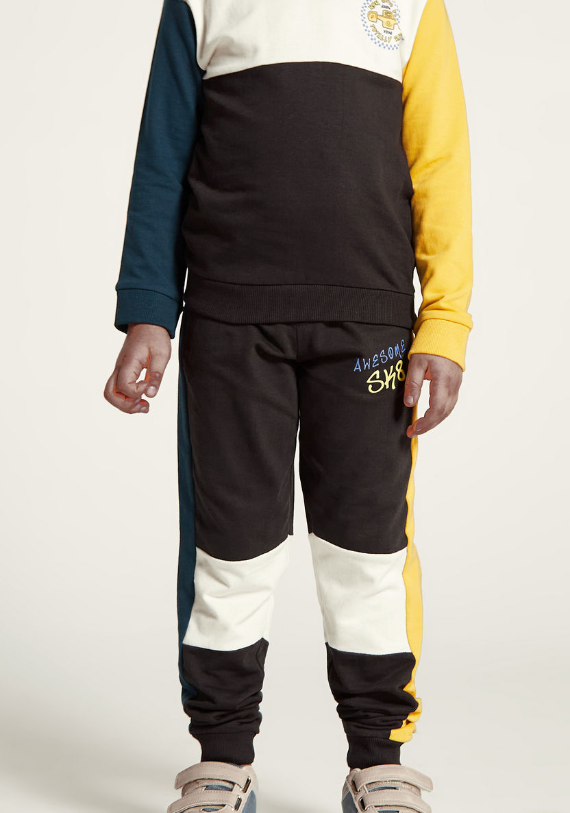 Juniors Colourblock Sweatshirt and Jogger Set-Clothes Sets-image-5