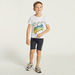 Juniors Printed 3-Piece T-shirt and Shorts Set-Clothes Sets-thumbnailMobile-1