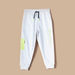 XYZ Printed Jog Pants with Drawstring Closure and Pockets-Bottoms-thumbnail-0