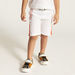 XYZ Embroidered Shorts with Drawstring Closure-Bottoms-thumbnailMobile-1