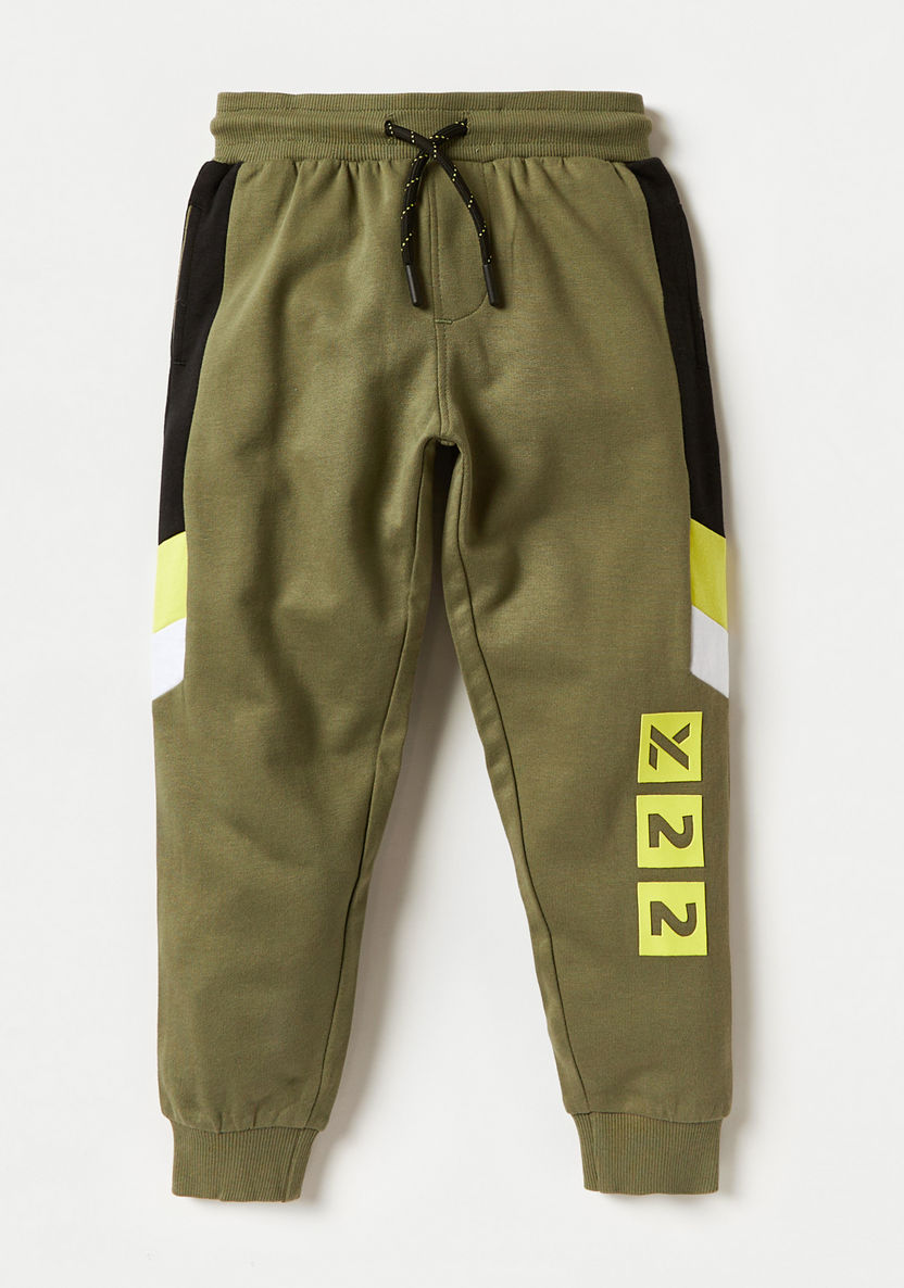 Textured Hooded Sweatshirt and Jog Pants Set-Clothes Sets-image-2