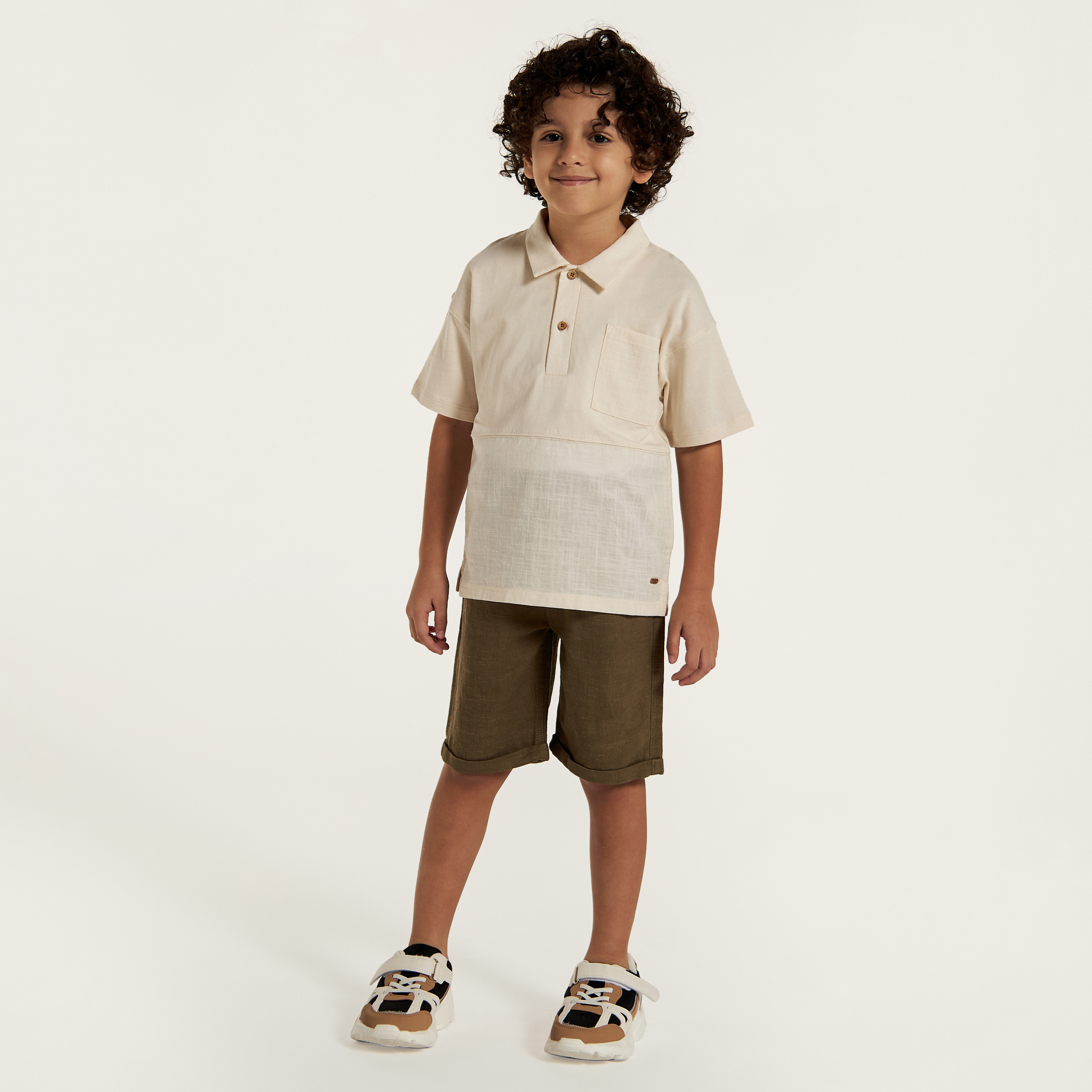 Eligo Solid Polo T-shirt with Short Sleeves and Pocket-boys-clothing-tshirtsandpolos-image-2