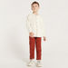 Eligo Textured Henley Neck Shirt with Long Sleeves and Pockets-Shirts-thumbnailMobile-0