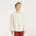 Eligo Textured Henley Neck Shirt with Long Sleeves and Pockets-Shirts-thumbnail-1