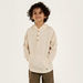 Eligo Textured Shirt with Hood and Kangaroo Pocket-Shirts-thumbnail-0