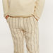 Eligo Striped Pants with Button Closure and Pockets-Pants-thumbnailMobile-2