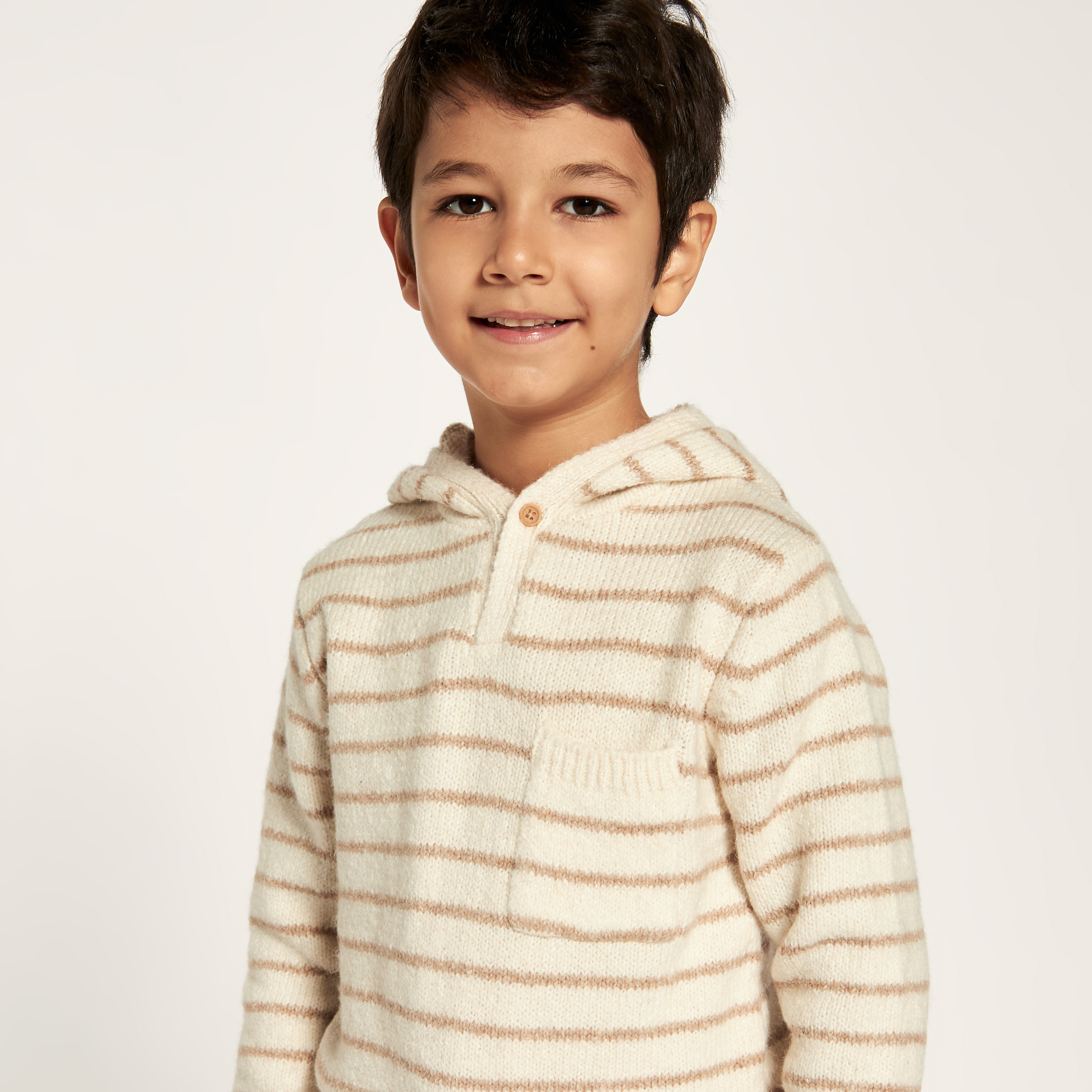 Eligo Striped Long Sleeves Sweater with Hood and Pocket-boys-clothing-jumpersandcardigans-image-3