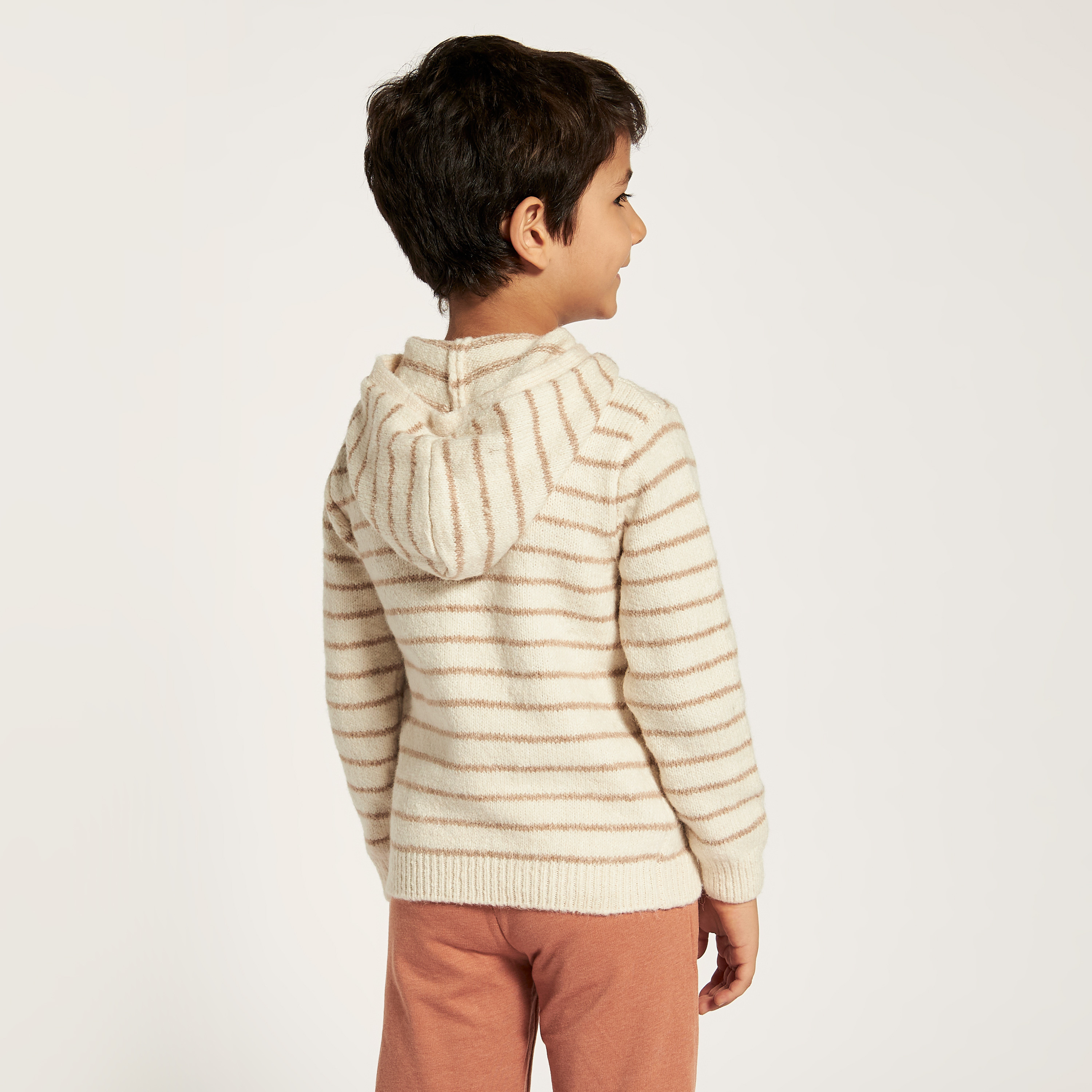 Eligo Striped Long Sleeves Sweater with Hood and Pocket-boys-clothing-jumpersandcardigans-image-4