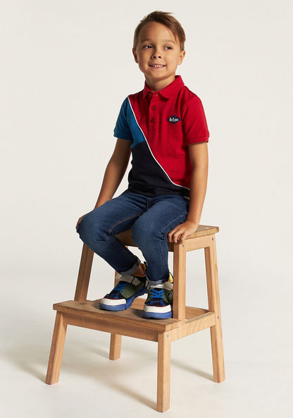 Lee Cooper Polo T-shirt with Short Sleeves and Button Closure