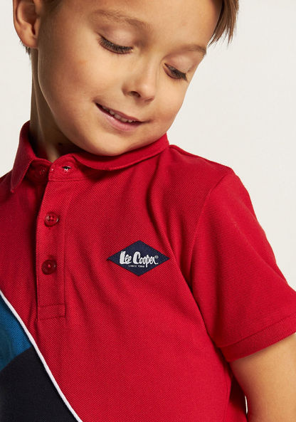 Lee Cooper Polo T-shirt with Short Sleeves and Button Closure