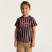 Lee Cooper Striped T-shirt with Crew Neck and Short Sleeves-T Shirts-thumbnailMobile-1