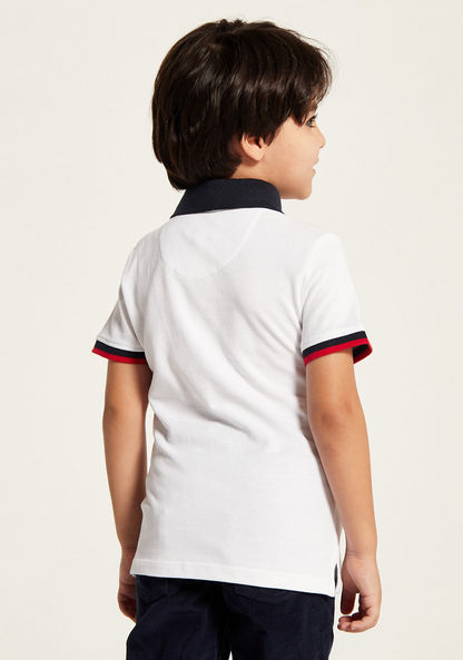 Lee Cooper Striped Polo T-shirt with Short Sleeves