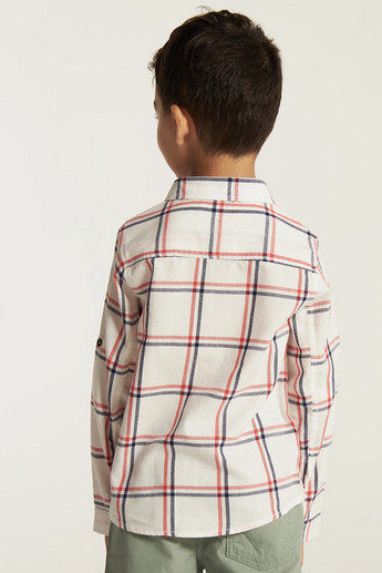 Lee Cooper Checked Shirt with Long Sleeves
