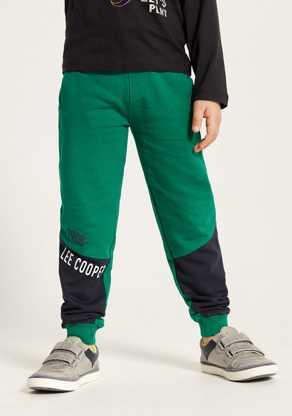 Lee Cooper Panelled Joggers with Drawstring Closure-Joggers-image-0
