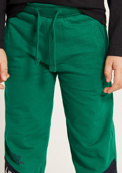 Lee Cooper Panelled Joggers with Drawstring Closure-Joggers-image-2