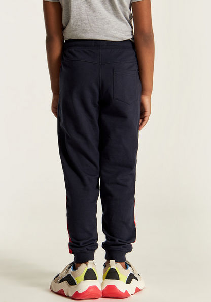 Lee Cooper Colourblock Joggers with Drawstring Closure and Pocket-Joggers-image-3