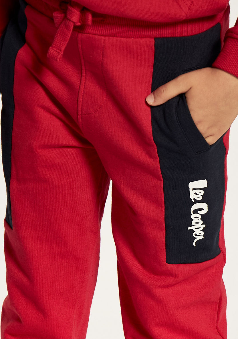 Lee Cooper Colourblock Joggers with Drawstring Closure and Pockets-Joggers-image-2
