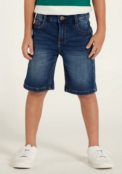 Lee Cooper Shorts with Pockets and Button Closure-Shorts-image-2
