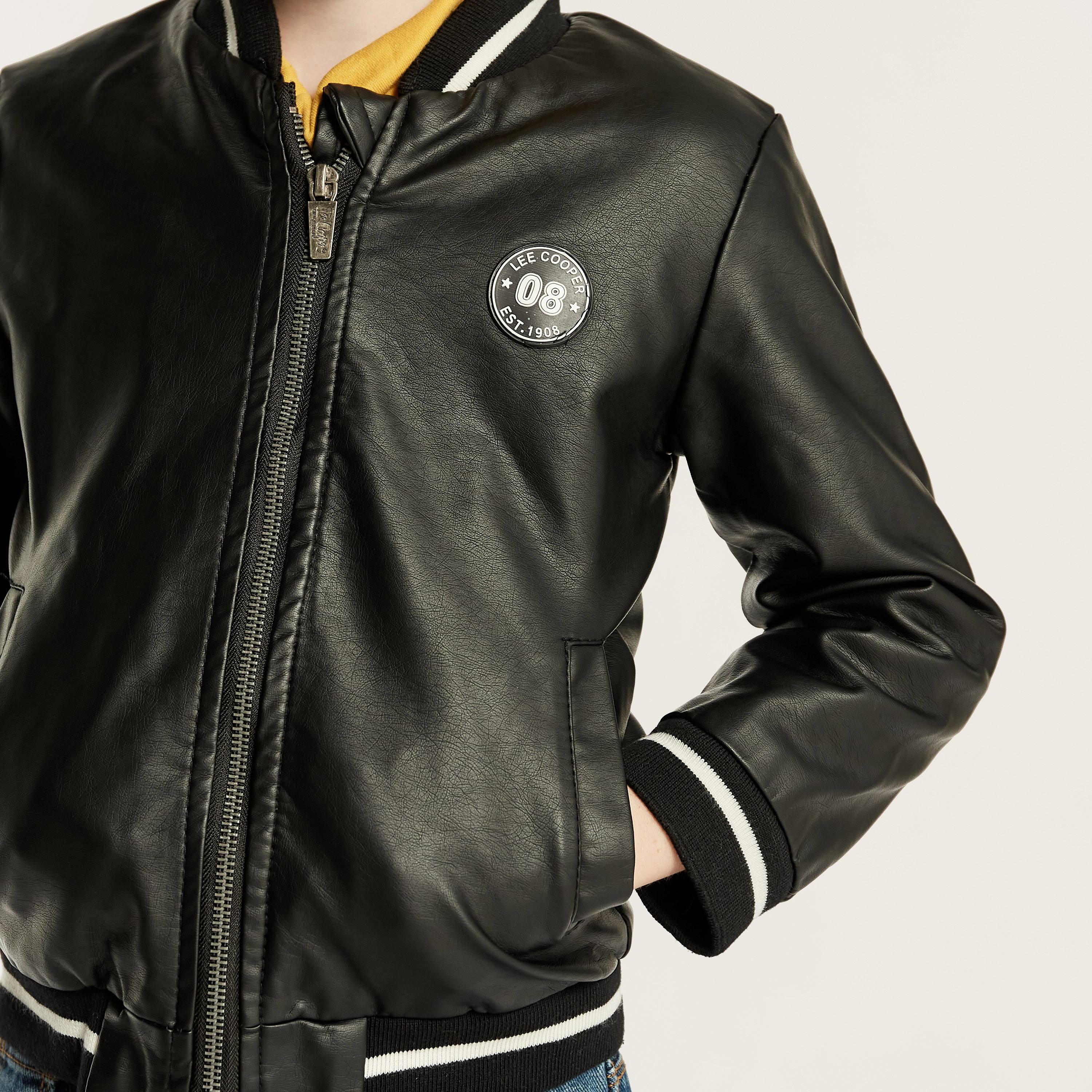 Lee Cooper Jacket with High Neck and Long Sleeves-baby-boys-clothing-winterwear-jacketsandblazers-image-3