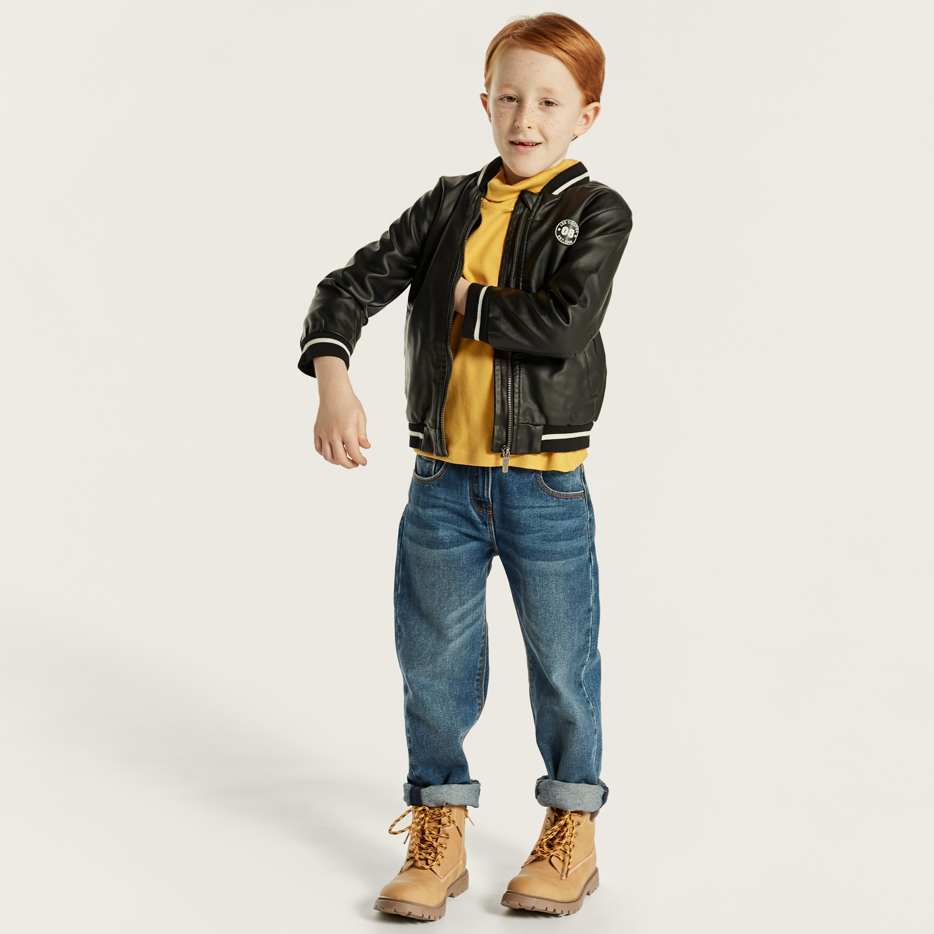 Lee Cooper Jacket with High Neck and Long Sleeves-baby-boys-clothing-winterwear-jacketsandblazers-image-5