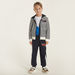 Lee Cooper Striped Zip Through Jacket with Hood and Pockets-Sweatshirts-thumbnailMobile-1