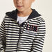 Lee Cooper Striped Zip Through Jacket with Hood and Pockets-Sweatshirts-thumbnail-2