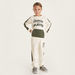 Lee Cooper Printed Crew Neck Pullover with Kangaroo Pocket-Sweatshirts-thumbnail-1