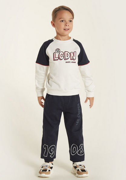 Lee Cooper Printed Sweatshirt and Jog Pants Set-Clothes Sets-image-0