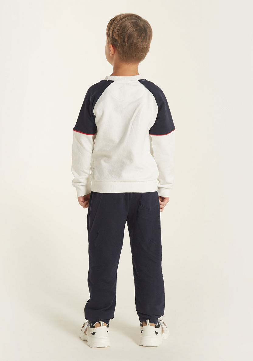 Lee Cooper Printed Sweatshirt and Jog Pants Set-Clothes Sets-image-4