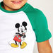 Mickey Mouse Print T-shirt with Crew Neck and Raglan Sleeves-T Shirts-thumbnail-2