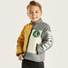 Disney Mickey Mouse Print Heavy Jacket with High Neck and Long Sleeves-Coats and Jackets-thumbnail-0