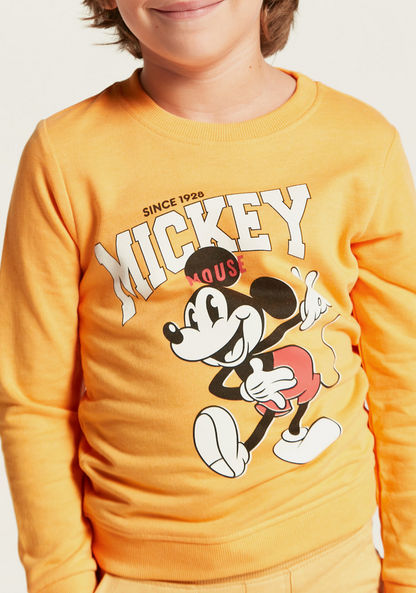 Disney Mickey Mouse Print Sweatshirt with Long Sleeves-Sweatshirts-image-4