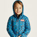 Avengers Print Puffer Jacket with Hood and Zip Closure-Coats and Jackets-thumbnailMobile-2