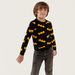 Batman Print Crew Neck Sweater with Long Sleeves-Sweaters and Cardigans-thumbnailMobile-0