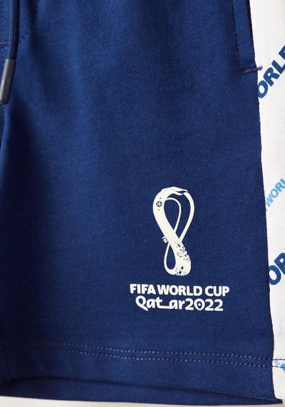 FIFA Panelled Shorts with Drawstring Closure and Pockets
