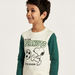Snoopy Print Sweatshirt with Long Sleeves and Crew Neck-Sweatshirts-thumbnailMobile-2