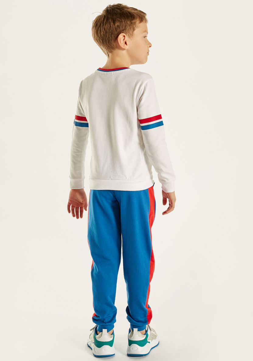 SEGA Sonic the Hedgehog Print Crew Neck Sweatshirt and Joggers Set-Clothes Sets-image-2
