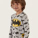 All Over Batman Print Crew Neck Pullover with Long Sleeves-Sweatshirts-thumbnailMobile-2