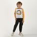 Garfield Detail Pullover with Crew Neck and Raglan Sleeves-Sweatshirts-thumbnail-0
